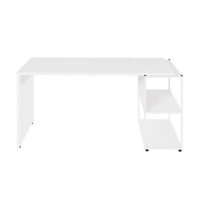 Imagem de Escrivaninha Escritório com Estante Baixa 3 Prateleiras F5