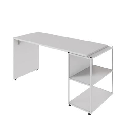 Imagem de Escrivaninha Escritório com Estante Baixa 3 Prateleiras F5