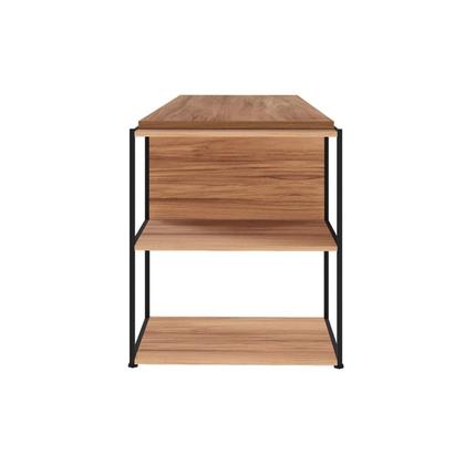 Imagem de Escrivaninha Escritório com Estante Baixa 3 Prateleiras F5