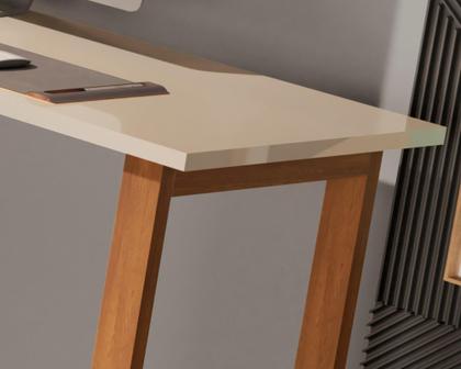 Imagem de Escrivaninha Estudo Home Office Para Escritório Mesa Trabalho 76 cm Off White