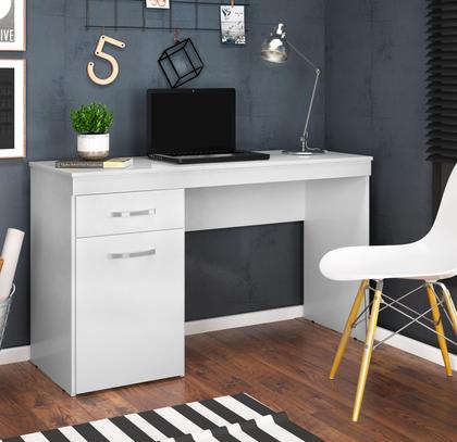 Imagem de Escrivaninha Estudo Home Office Para Escritório Mesa Trabalho Com Porta e Gaveta