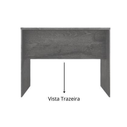 Imagem de Escrivaninha Felícia com 2 Gavetas e Chave JCM Movelaria Off White