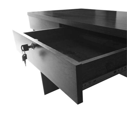 Imagem de Escrivaninha Felícia com 2 Gavetas e Chave JCM Movelaria Off White