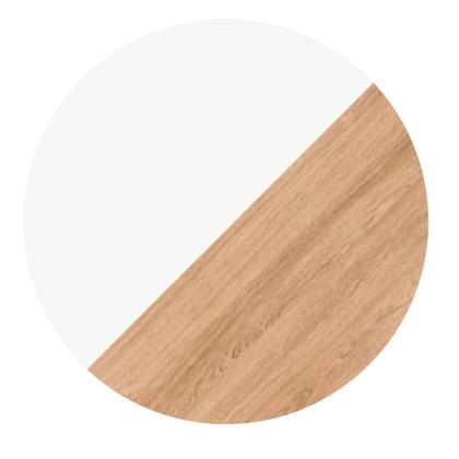 Imagem de Escrivaninha Fini Carvalho Mel e Branca 120 cm