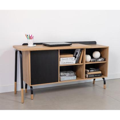 Imagem de Escrivaninha Flexus 1 PT 1 GV Hanover e Preta