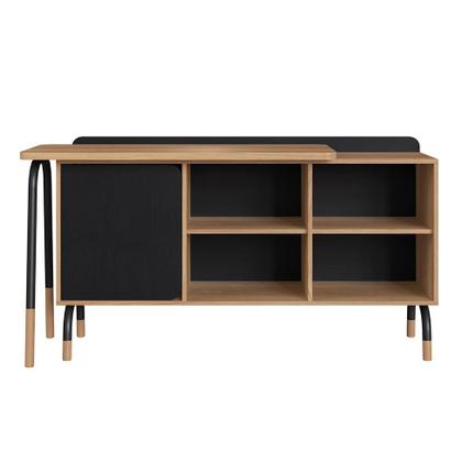 Imagem de Escrivaninha Flexus 1 PT 1 GV Hanover e Preta