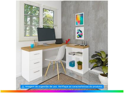 Imagem de Escrivaninha Home Office Mali Gaveteiro e Nichos