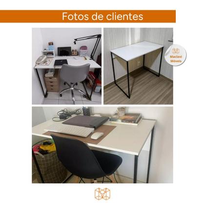 Imagem de Escrivaninha Industrial 90x50 Escritorio Mesa Computador para Quarto Gamer