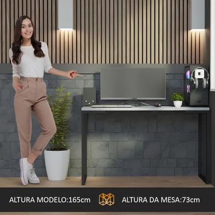 Imagem de Escrivaninha Industrial Escritorio Mesa Computador 120cm para Quarto Maclavi Móveis