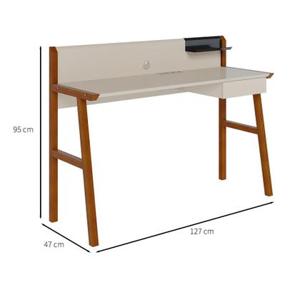 Imagem de Escrivaninha Job 1 GV Off White e Nature