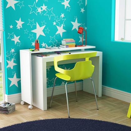 Imagem de Escrivaninha Juvenil em L Giratória - Branco