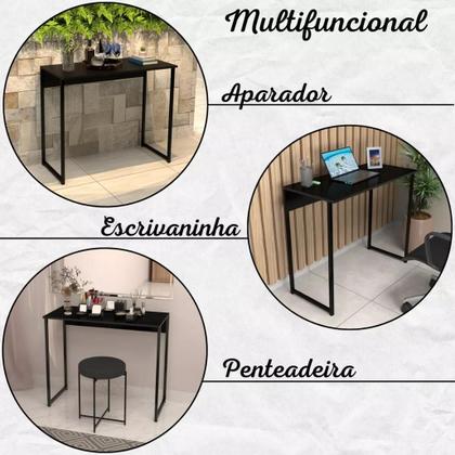Imagem de Escrivaninha Maclavi Móveis Mesa para escritorio industrial mdf de 90cm x 50cm Quarto
