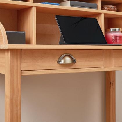 Imagem de Escrivaninha Madeira 2 Gavetas 6 Nichos Marlene