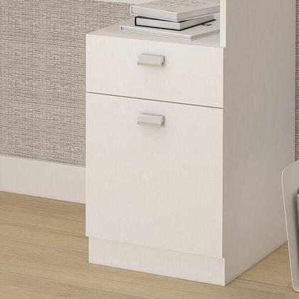 Imagem de Escrivaninha Melissa com 1 Porta e 1 Gaveta - Branco