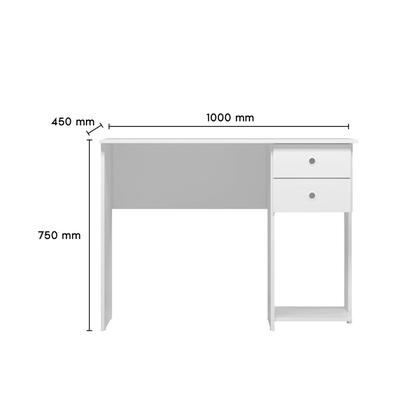 Imagem de Escrivaninha Mesa Computador Gamer 2 Gavetas e Suporte para CPU Multiuso Quarto Estudo Escritório