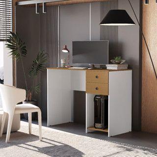 Imagem de Escrivaninha Mesa Computador Gamer 2 Gavetas e Suporte para CPU Multiuso Quarto Estudo Escritório