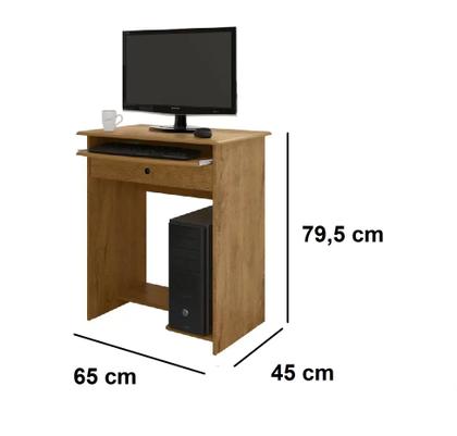 Imagem de ESCRIVANINHA / MESA DE COMPUTADOR - PRATICA (1 gaveta - freijó)