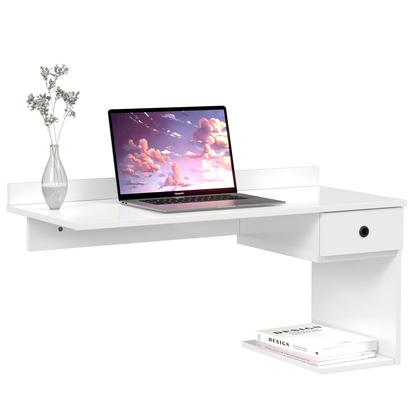 Imagem de Escrivaninha Mesa de Computador Suspensa Home Office Com Gaveta Parede