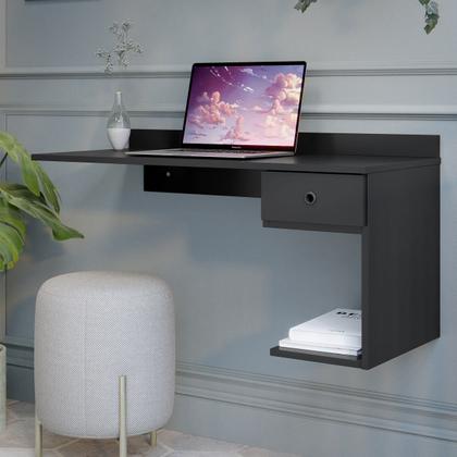 Imagem de Escrivaninha Mesa de Computador Suspensa Home Office Com Gaveta Parede