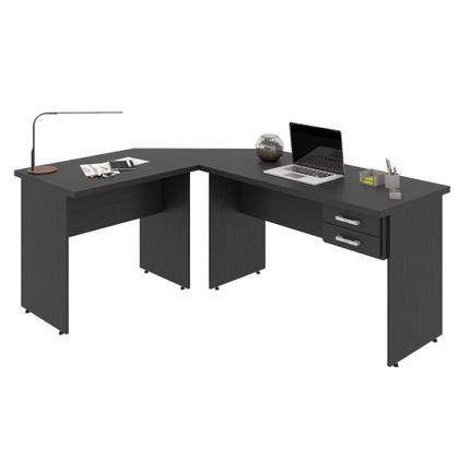 Imagem de Escrivaninha Mesa De Escritório Em L 1,80x1,40m C/02gavetas