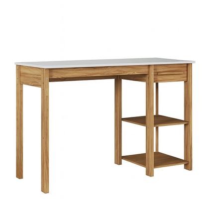 Imagem de Escrivaninha Mesa de Estudo 1 Gaveta em MDF Popy Móveis Peroba