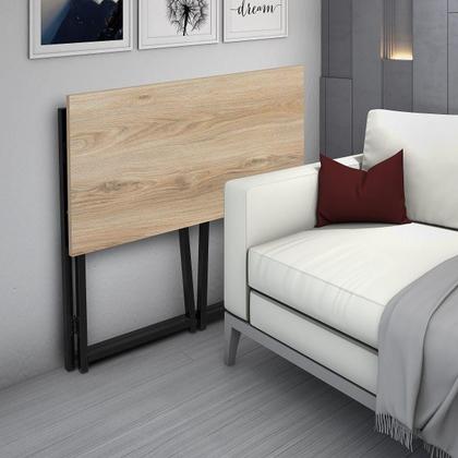 Imagem de Escrivaninha Mesa Dobrável De Estudos Trabalho Mesinha Multiuso Para Notebook Pc Escritório Quarto Apartamento