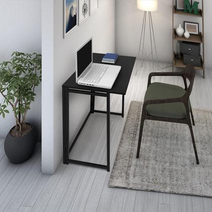Imagem de Escrivaninha Mesa Dobrável De Estudos Trabalho Mesinha Multiuso Para Notebook Pc Escritório Quarto Apartamento