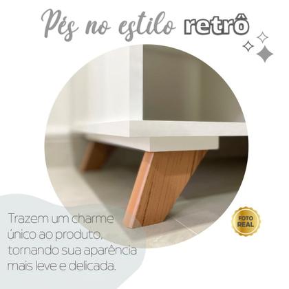 Imagem de Escrivaninha Mesa em L Escritório com Gavetas e Nichos Gold