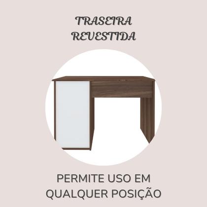 Imagem de Escrivaninha Mesa Escritório 1 Porta 1 Gaveta com Chave 1 Nicho