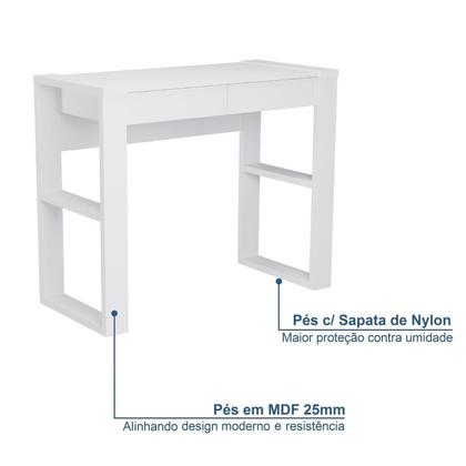 Imagem de Escrivaninha Mesa Escritório 100% MDF 91cm Brisa