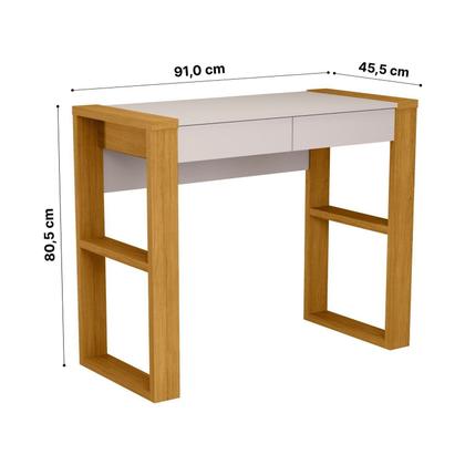 Imagem de Escrivaninha Mesa Escritório 100% MDF 91cm Brisa