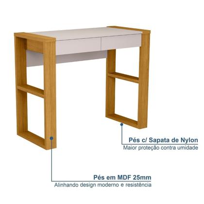 Imagem de Escrivaninha Mesa Escritório 100% MDF 91cm Brisa