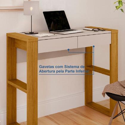 Imagem de Escrivaninha Mesa Escritório 100% MDF 91cm Brisa