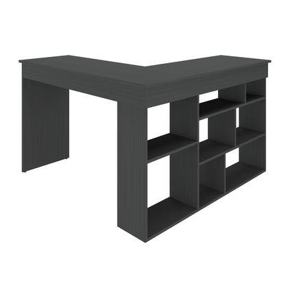 Imagem de Escrivaninha Mesa Escritório 115,5x120cm em L 8 Nichos Montecello Yescasa