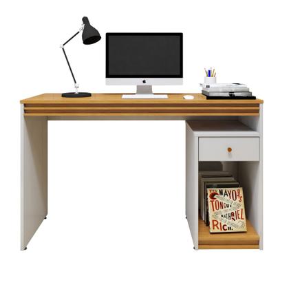 Imagem de Escrivaninha Mesa Escritório 120cm 1 Porta 1 Gaveta 100% MDF Madrid