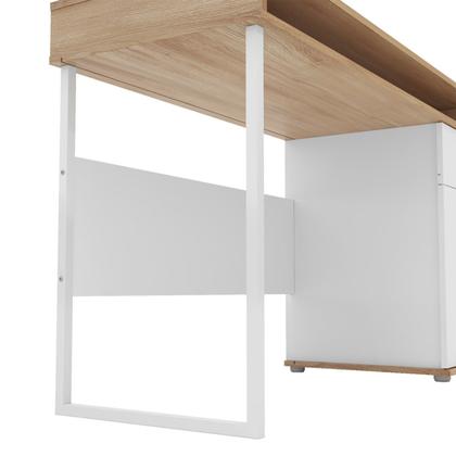 Imagem de Escrivaninha Mesa Escritório 120cm 1 Porta 1 Gaveta Chicago