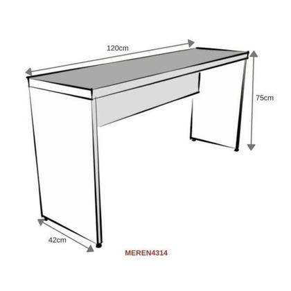 Imagem de Escrivaninha Mesa Escritório 120cmx42cm 40mm