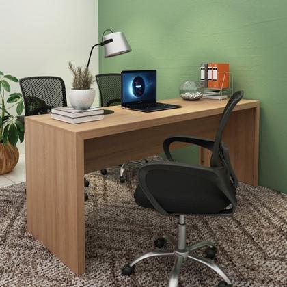 Imagem de Escrivaninha Mesa Escritorio 180 cm ME4185 Amendoa Tecno Mobili