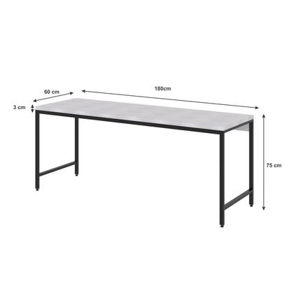 Imagem de Escrivaninha Mesa Escritório 180cm Estilo Industrial Diretor Active Yescasa