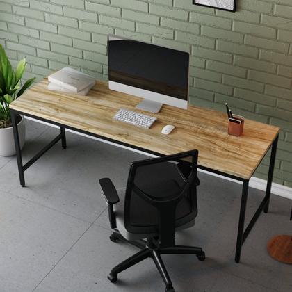 Imagem de Escrivaninha Mesa Escritório 180cm Estilo Industrial Diretor Active Yescasa