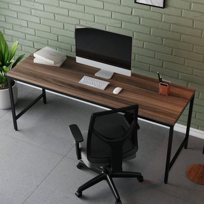 Imagem de Escrivaninha Mesa Escritório 180cm Estilo Industrial Diretor Active Yescasa