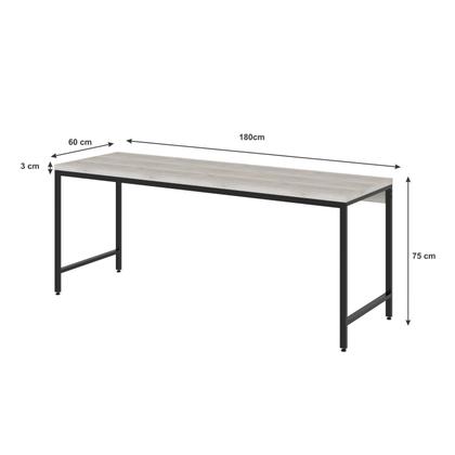 Imagem de Escrivaninha Mesa Escritório 180cm Estilo Industrial Diretor Active Yescasa
