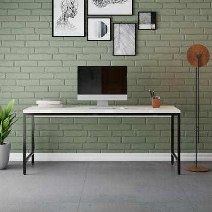 Imagem de Escrivaninha Mesa Escritório 180cm Estilo Industrial Diretor Active Yescasa