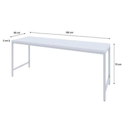 Imagem de Escrivaninha Mesa Escritório 180cm Estilo Industrial Diretor Active Yescasa