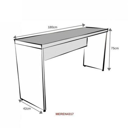 Imagem de Escrivaninha Mesa Escritório 180cmx42cm 40mm