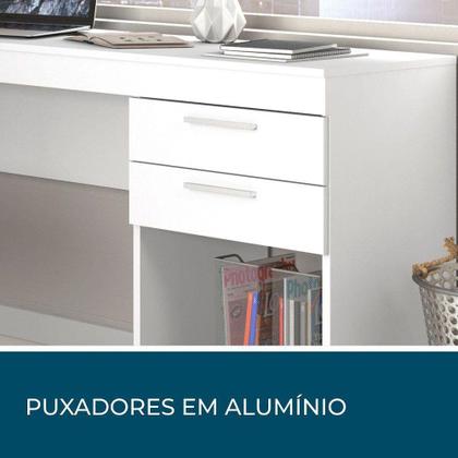 Imagem de Escrivaninha Mesa Escritório 2 Gavetas Office