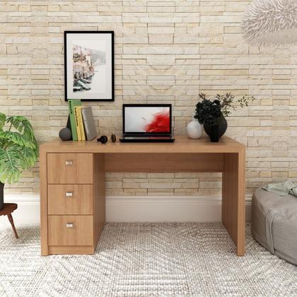 Imagem de Escrivaninha Mesa Escritório 3 Gavetas Me4102