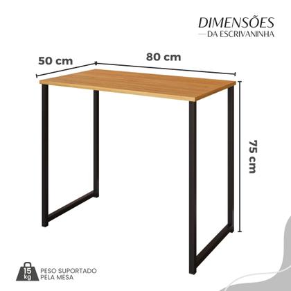 Imagem de Escrivaninha Mesa Escritório 80cm Genova Plus