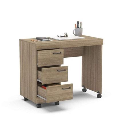 Imagem de Escrivaninha Mesa Escritório 90cm 3 Gavetas Osaka