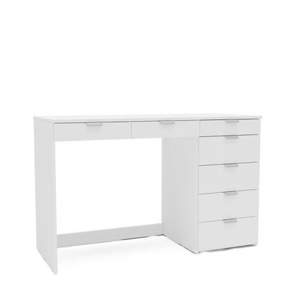 Imagem de Escrivaninha Mesa Escritório Columbus 7 Gavetas 120cm Yescasa Branco